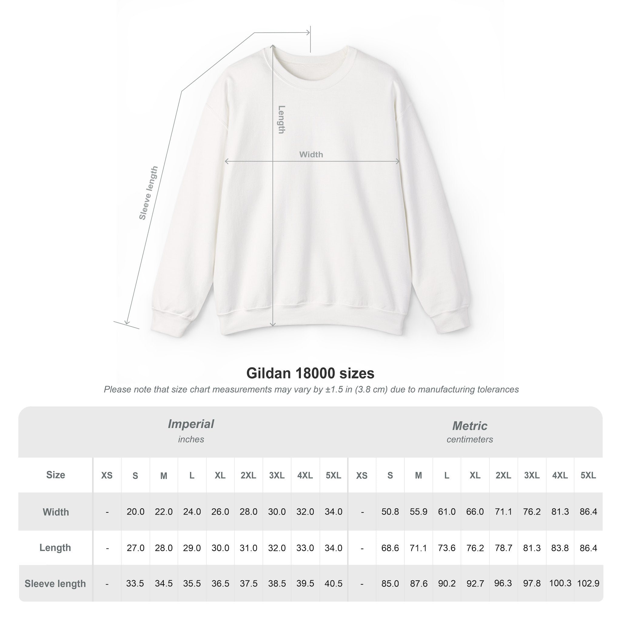 Unisex Heavy Blend™ Crewneck Sweatshirt | Fabric weight 271 g/m²